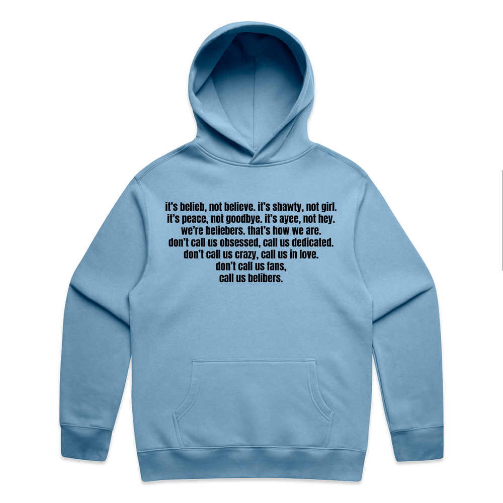 belibers hoodie