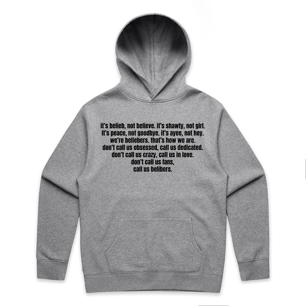 belibers hoodie