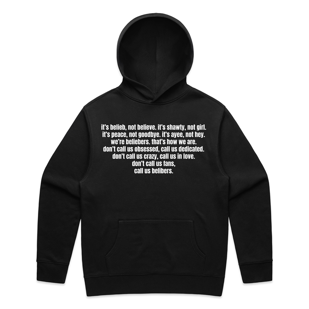 belibers hoodie
