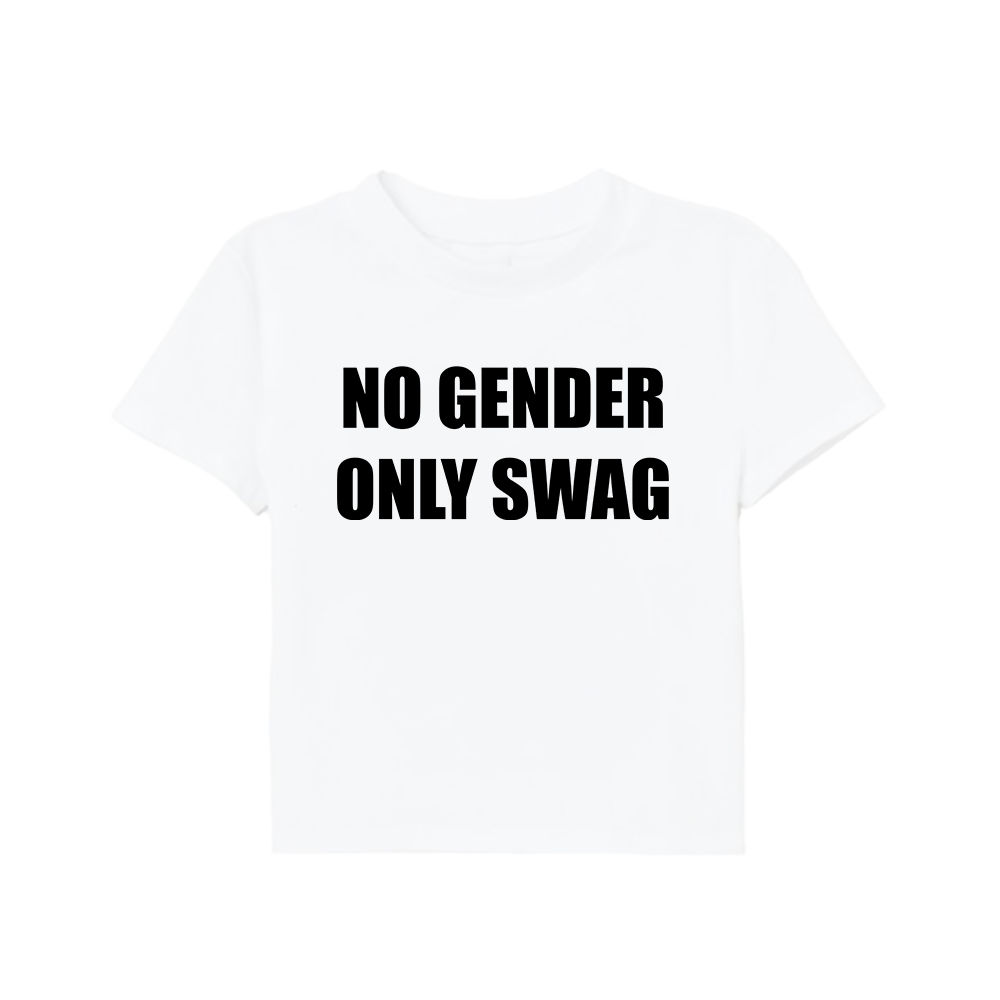 no gender only swag baby tee