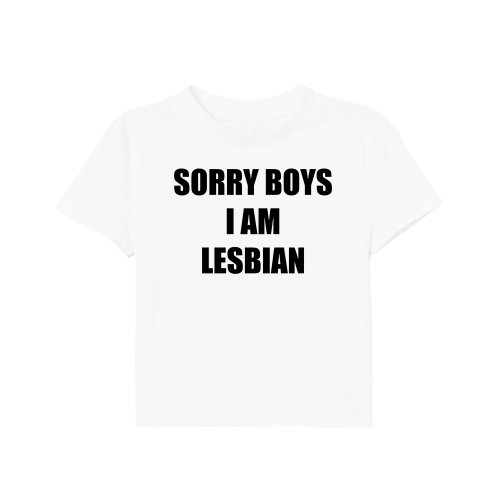 I am lesbian baby tee