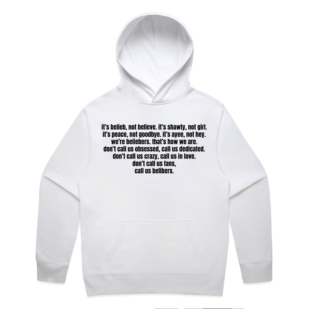 belibers hoodie