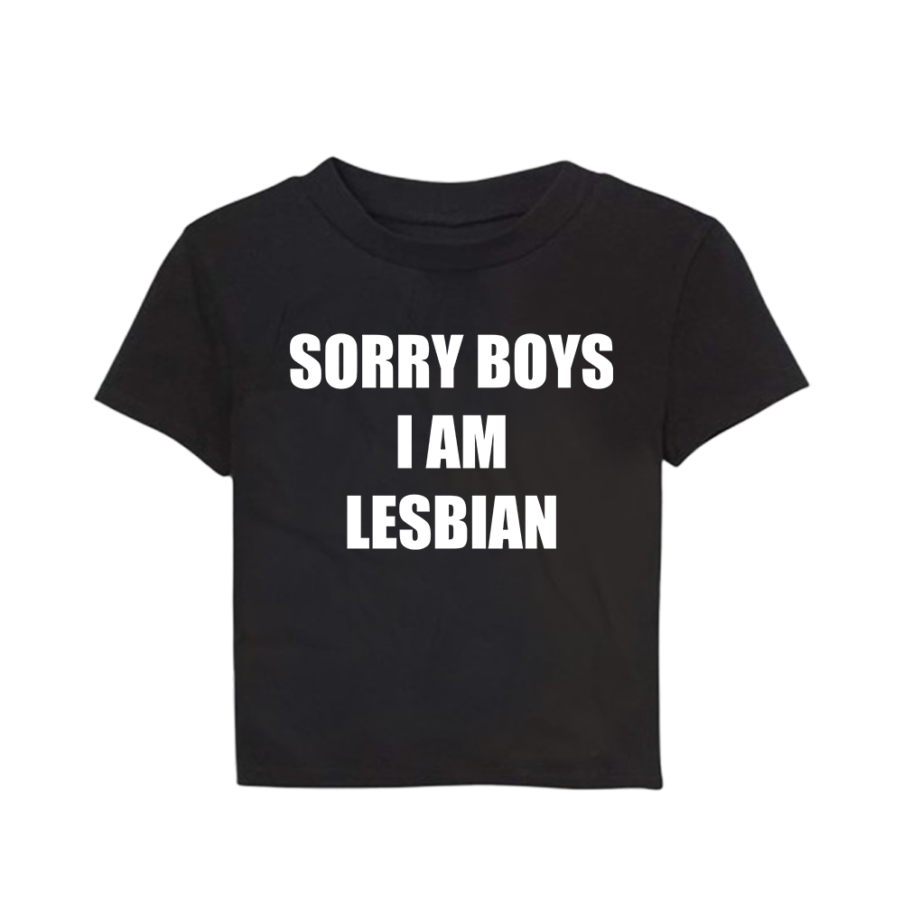 I am lesbian baby tee