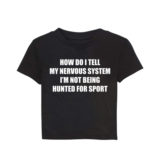 no more anxiety baby tee